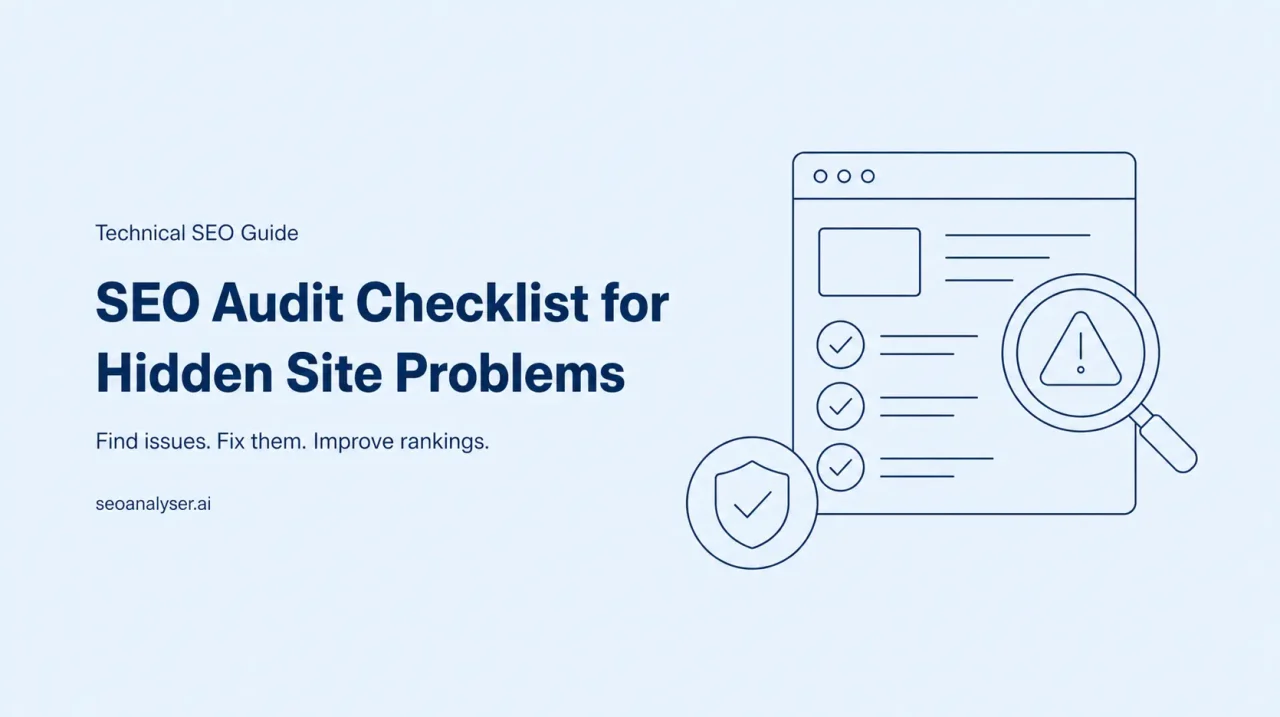 SEO Audit Checklist for Hidden Site Problems