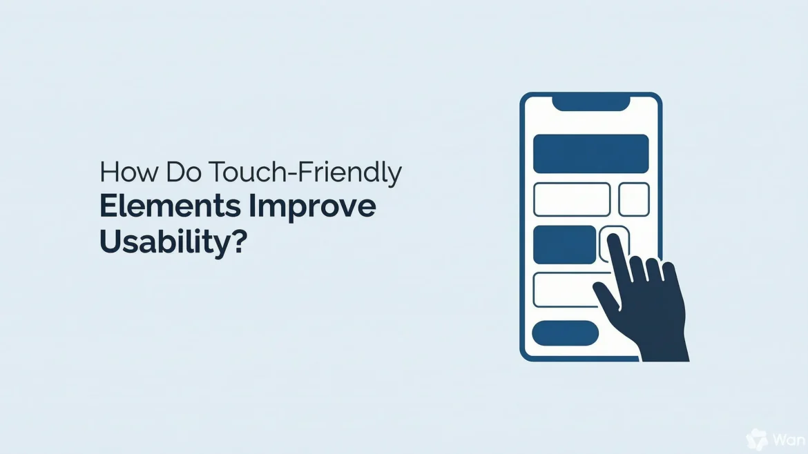 How do touch-friendly elements improve usability
