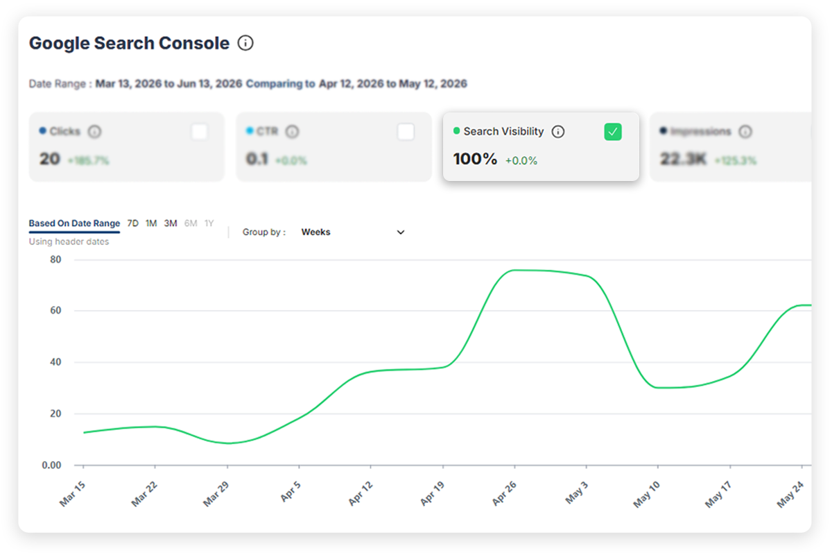 Search visibility overview