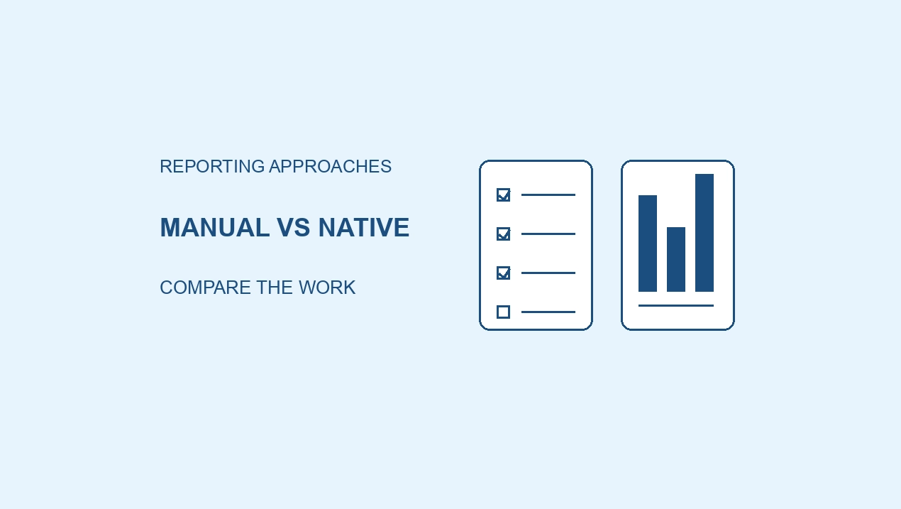 Comparison of manual and native white-label SEO reporting workflows