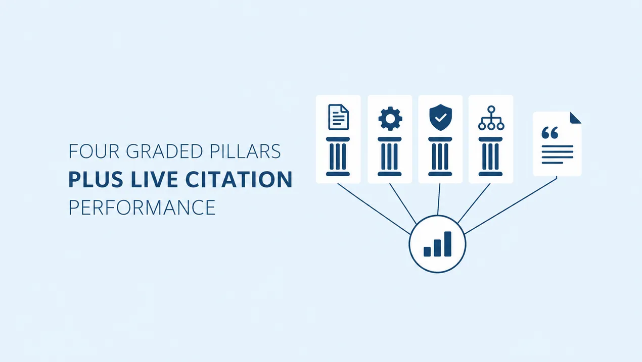 Four graded pillars and live citation performance