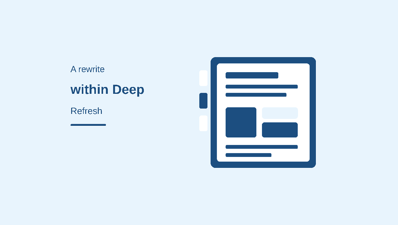 Minimal structured document illustrating a rewrite within a deep content refresh