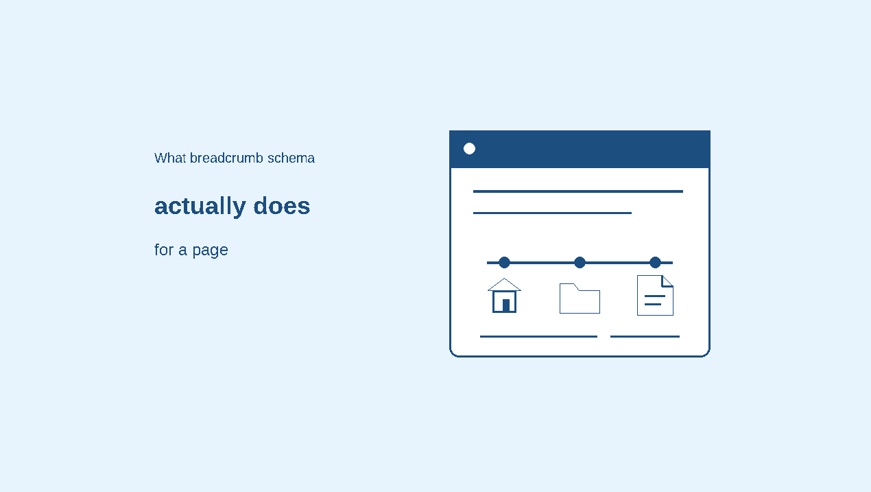 What BreadcrumbList schema actually does for a page in Google Search