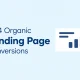 Clean landing page typography