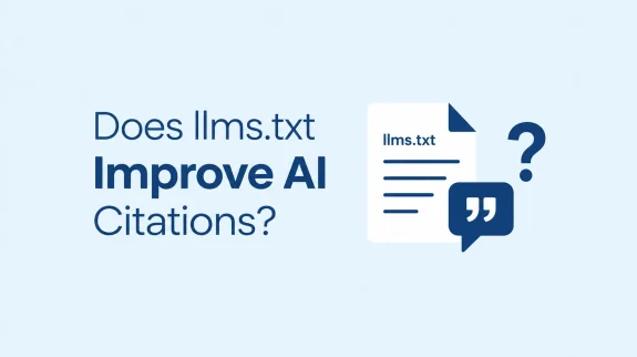 Does llms.txt improve AI citations