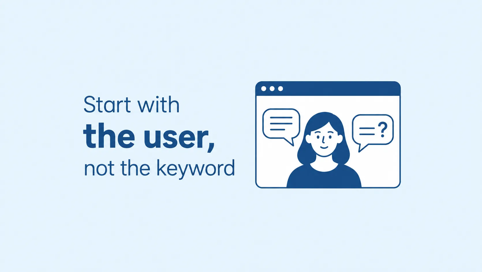 Start with the user, not the keyword