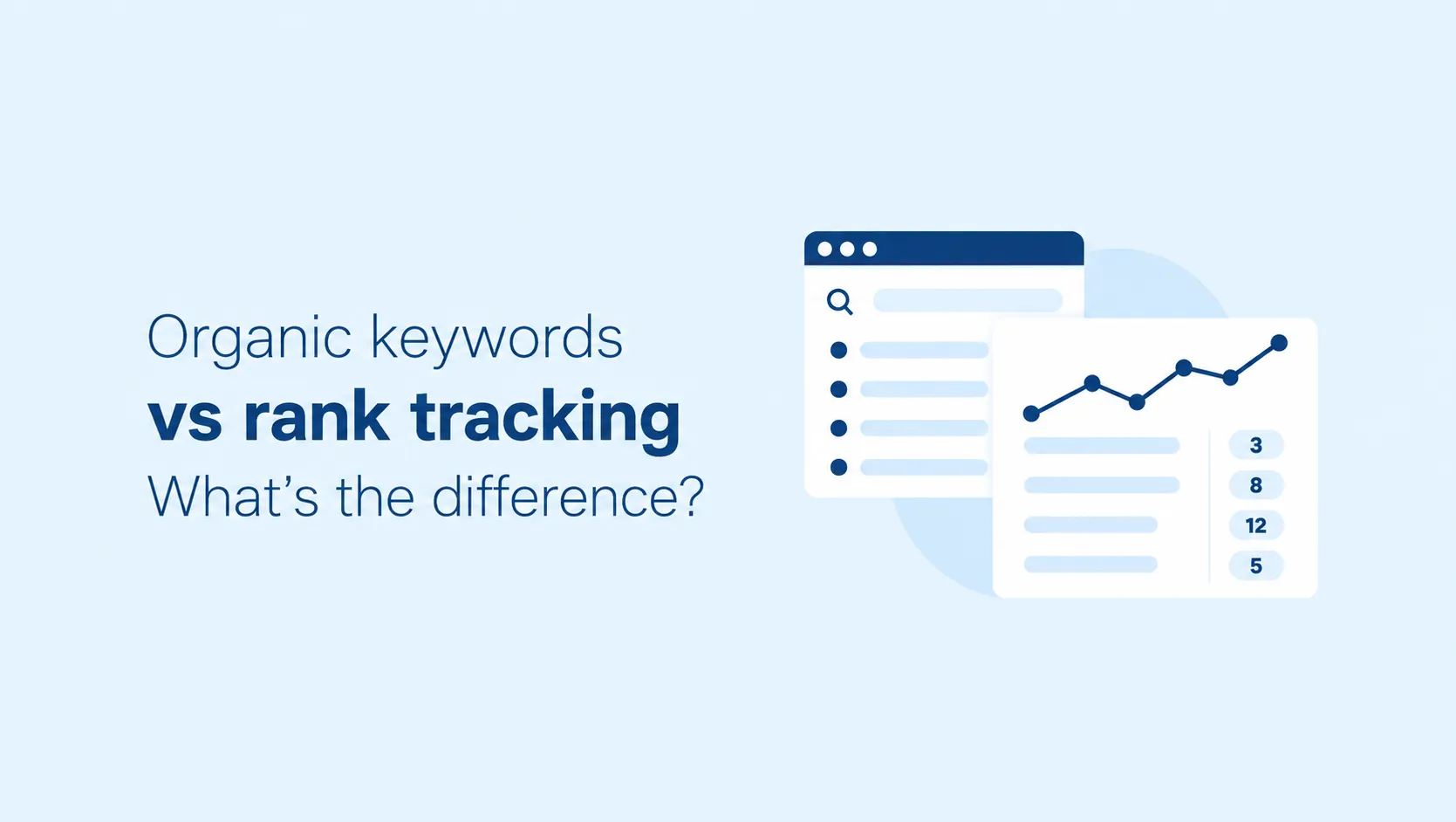 Organic keywords vs rank tracking: what's the difference